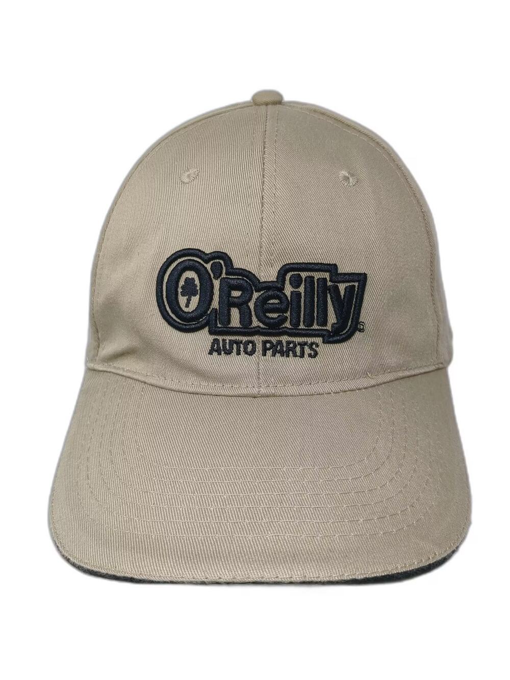 O'Reilly Auto Parts Embroidered Baseball Cap Beige OS Adjustable Cotton Hat